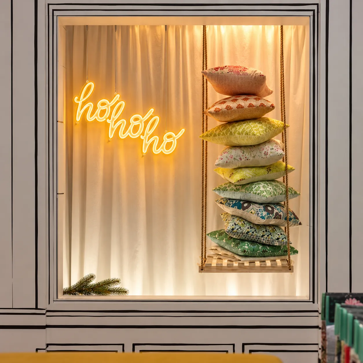 Ho Ho Ho mis en scène dans un intérieur