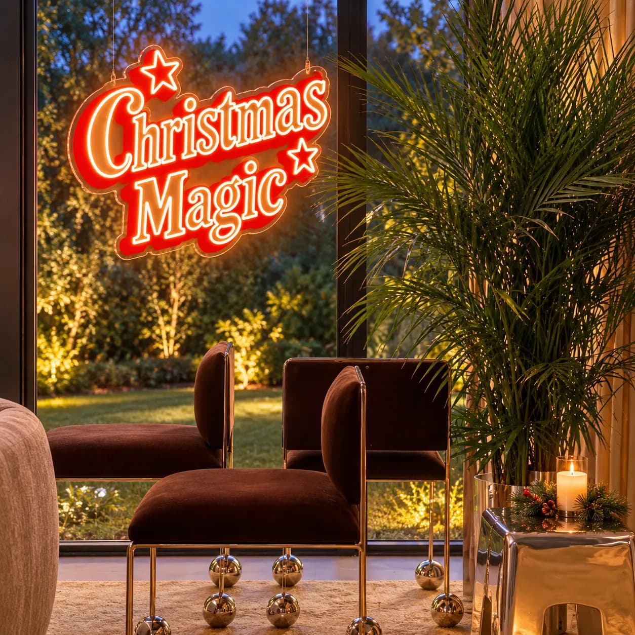 Christmas Magic mis en scène dans un intérieur
